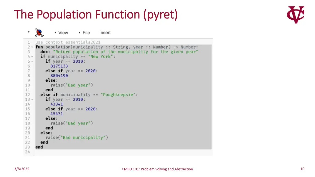 the population function the population function 2