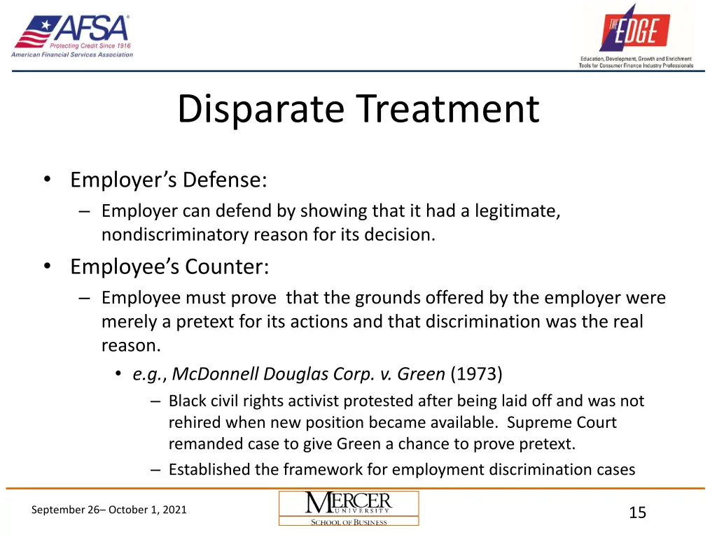 disparate treatment 1