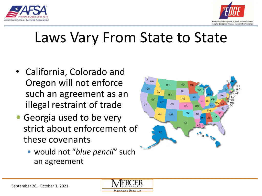 laws vary from state to state