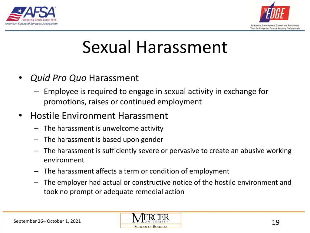 sexual harassment