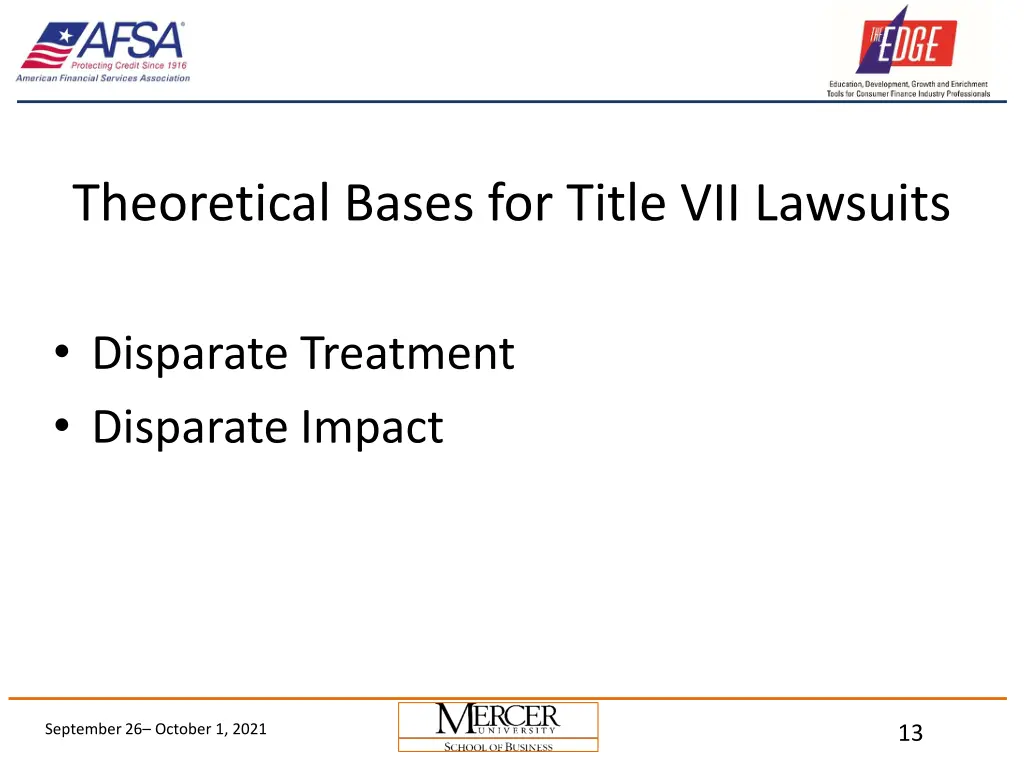 theoretical bases for title vii lawsuits