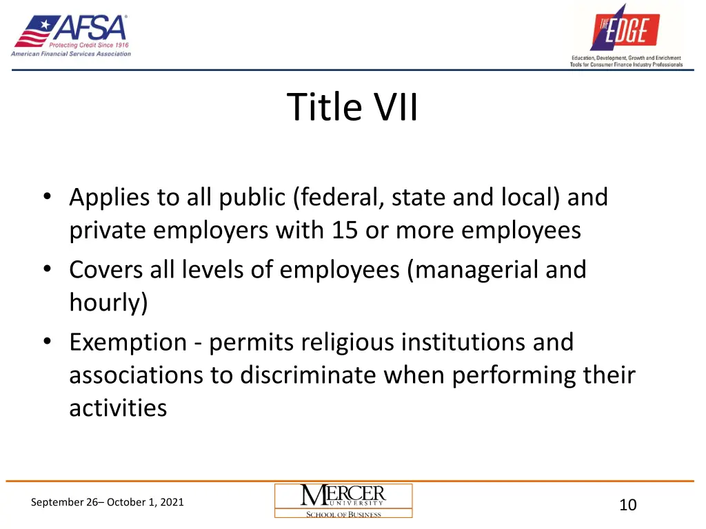title vii 2