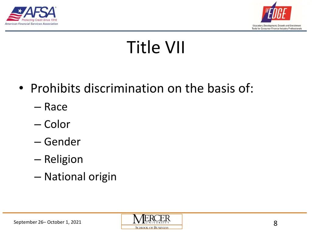 title vii