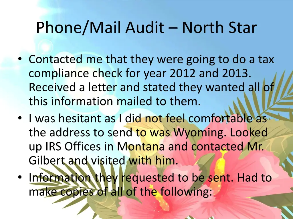 phone mail audit north star