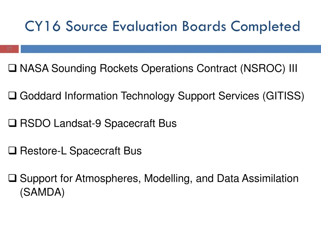 cy16 source evaluation boards completed