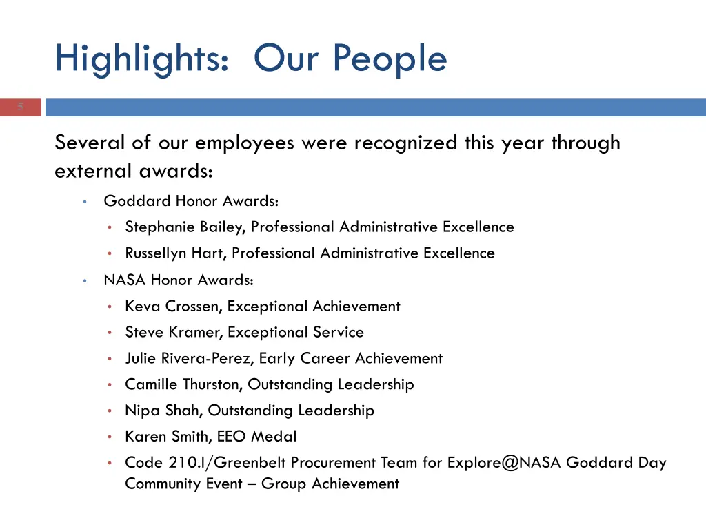 highlights our people 1