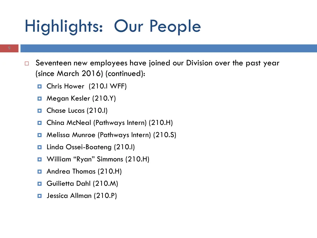 highlights our people 5