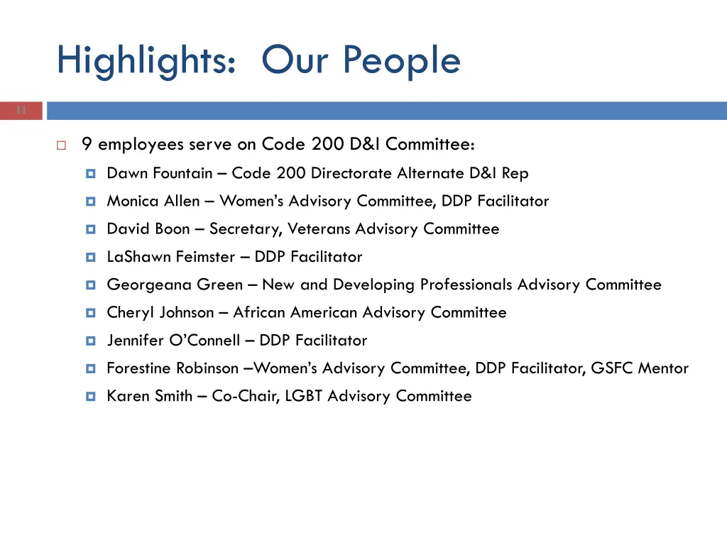 highlights our people 7