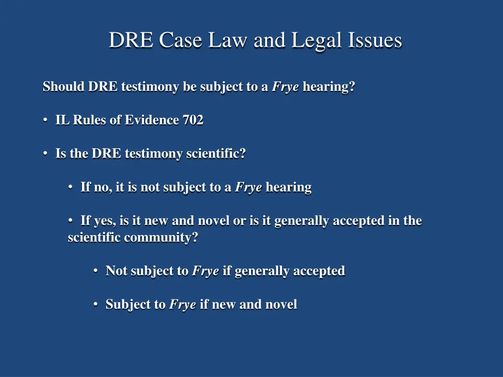 dre case law and legal issues 2
