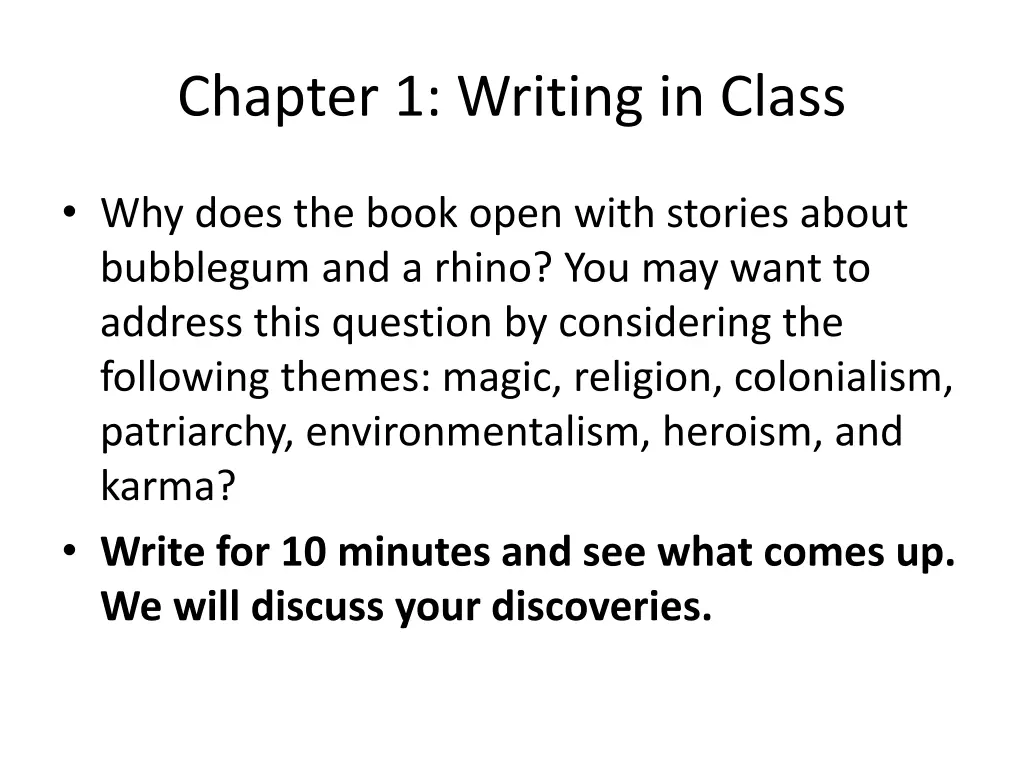 chapter 1 writing in class