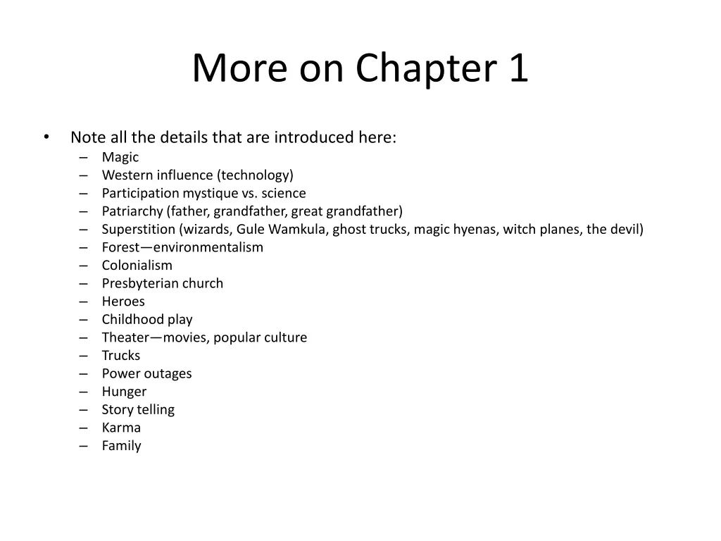 more on chapter 1