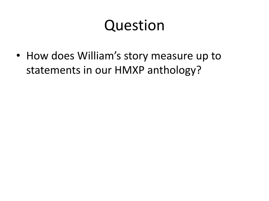question