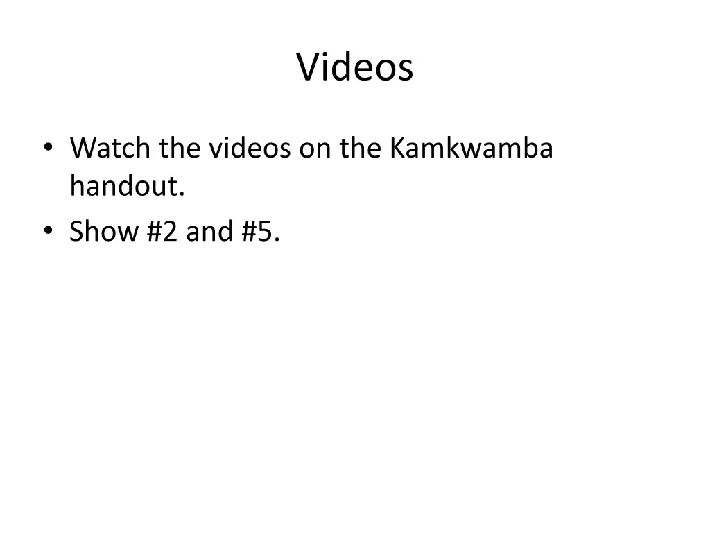 videos