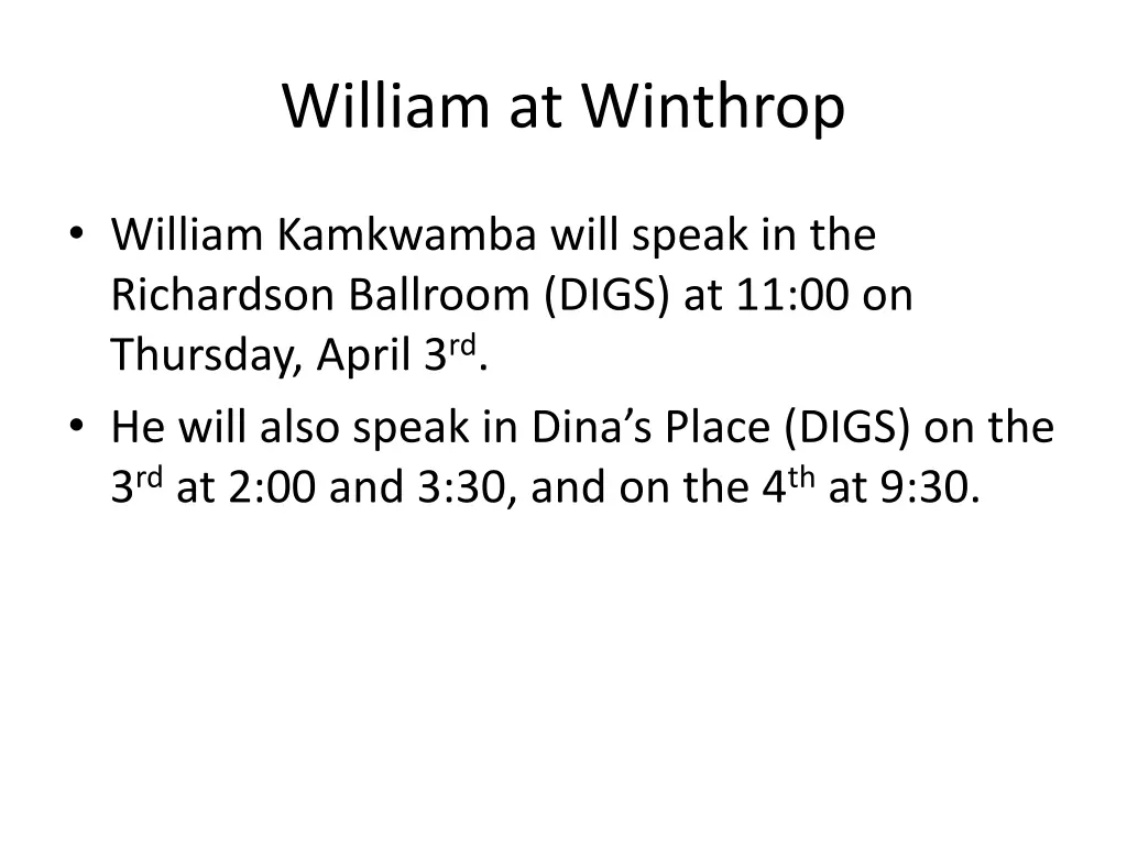 william at winthrop