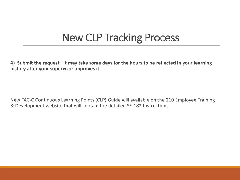 new clp tracking process new clp tracking process 5
