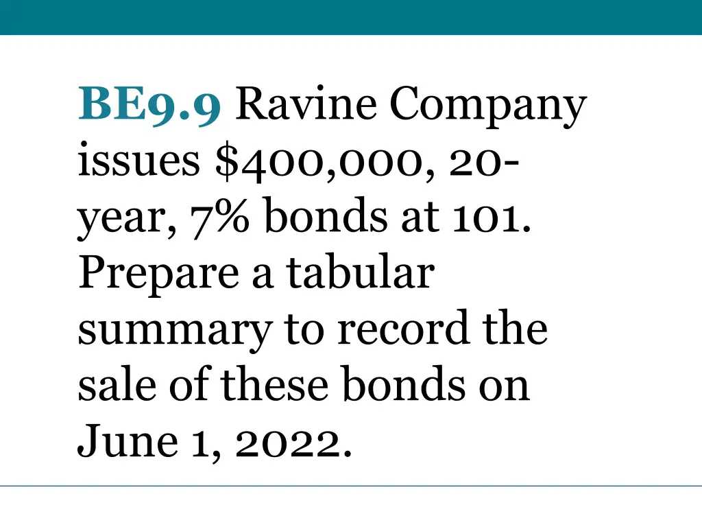 be9 9 ravine company issues 400 000 20 year