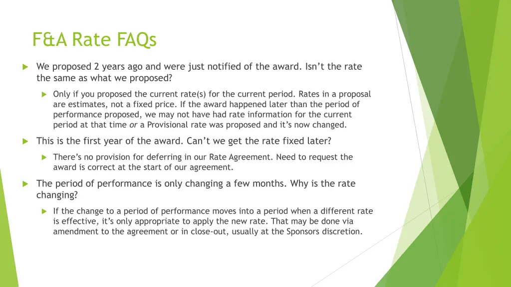 f a rate faqs