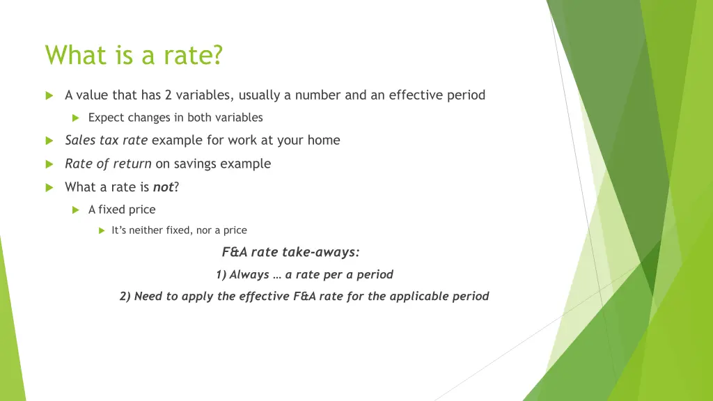 what is a rate