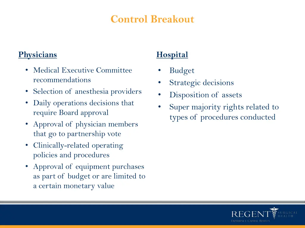 control breakout
