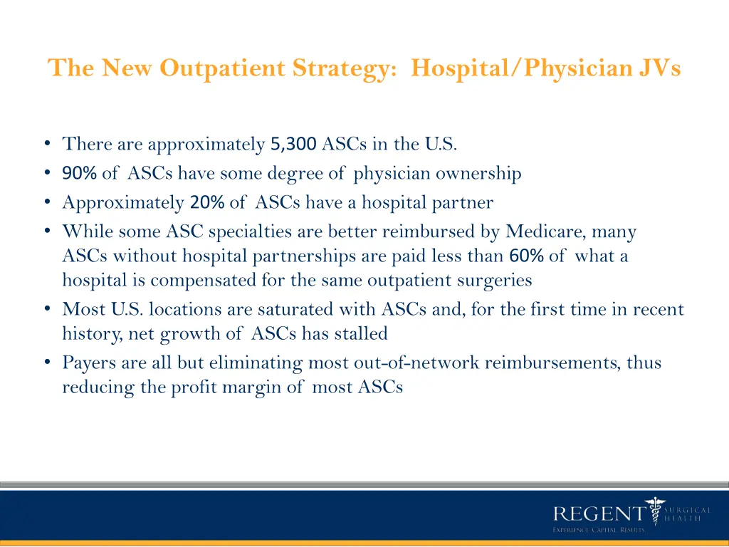 the new outpatient strategy hospital physician jvs
