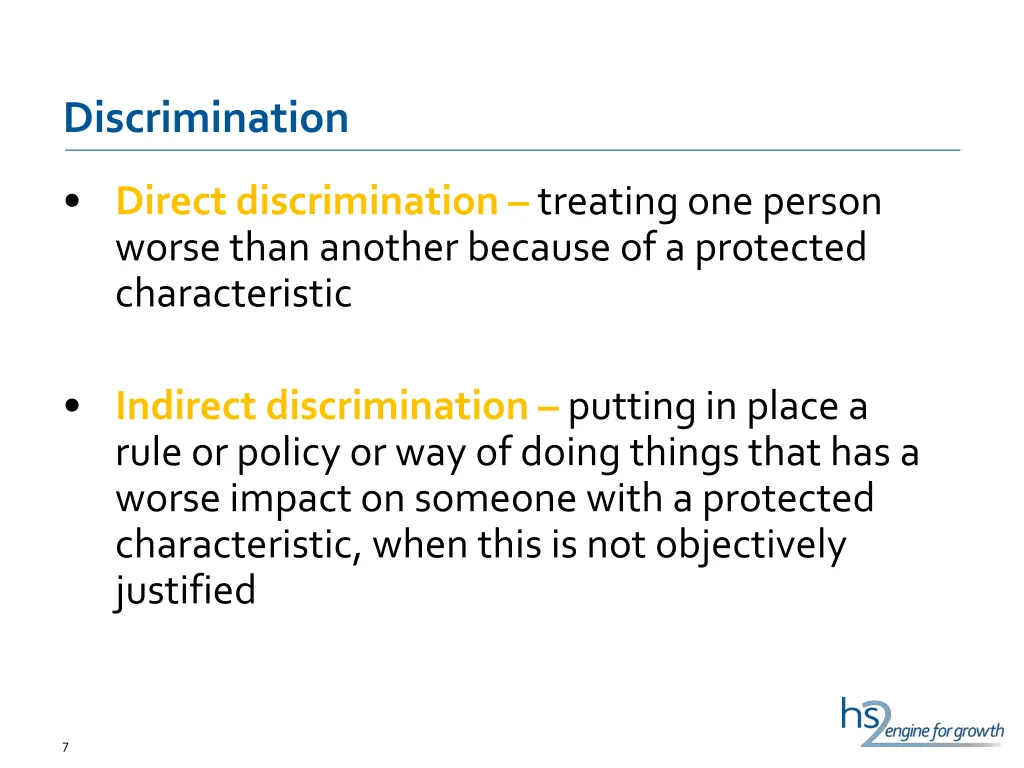 discrimination