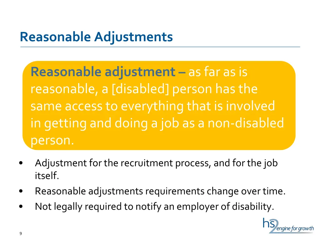 reasonable adjustments 1