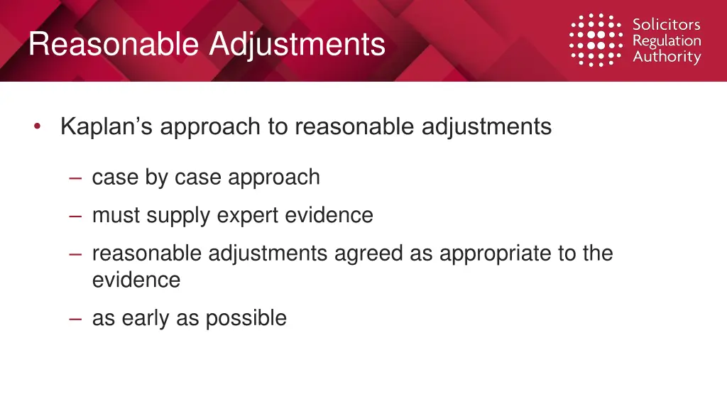 reasonable adjustments 1