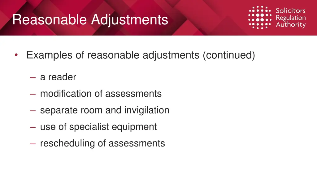 reasonable adjustments 3