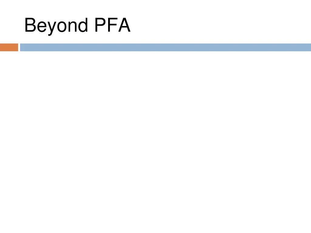 beyond pfa