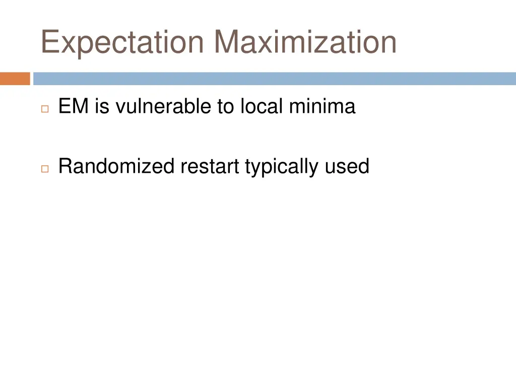 expectation maximization 1