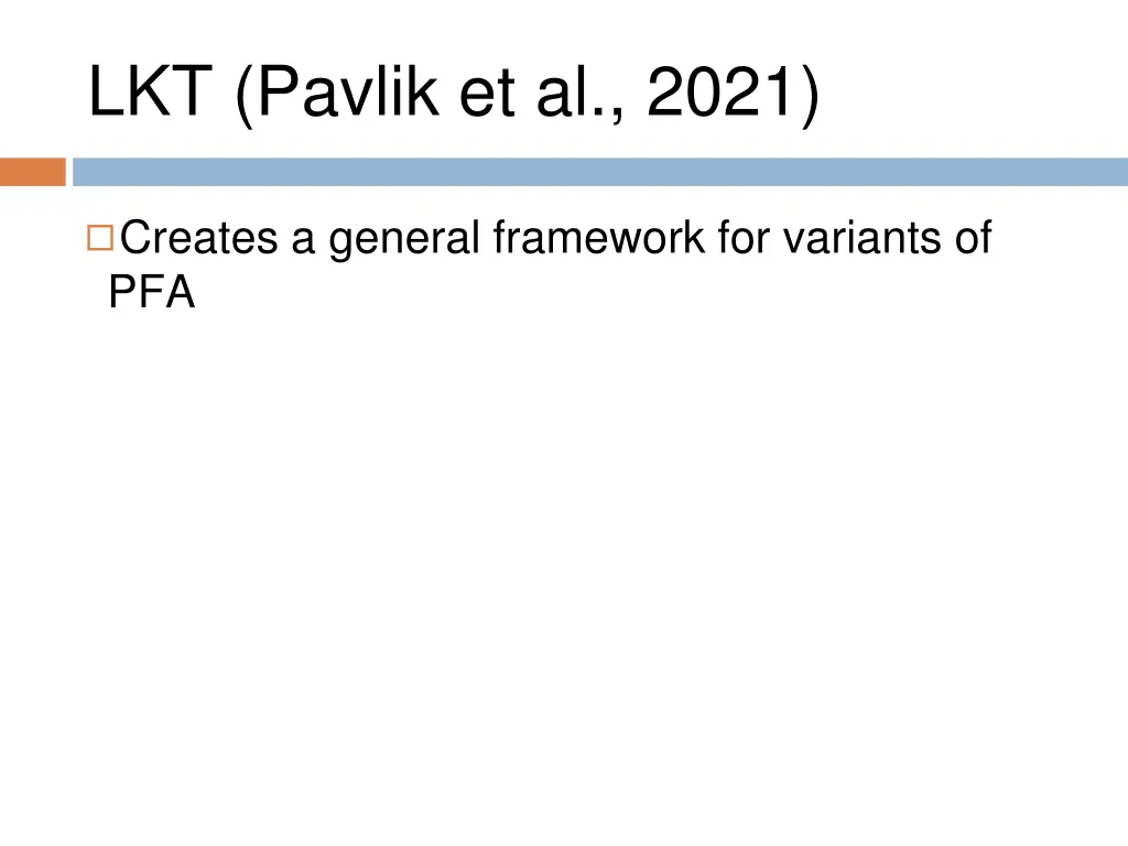 lkt pavlik et al 2021