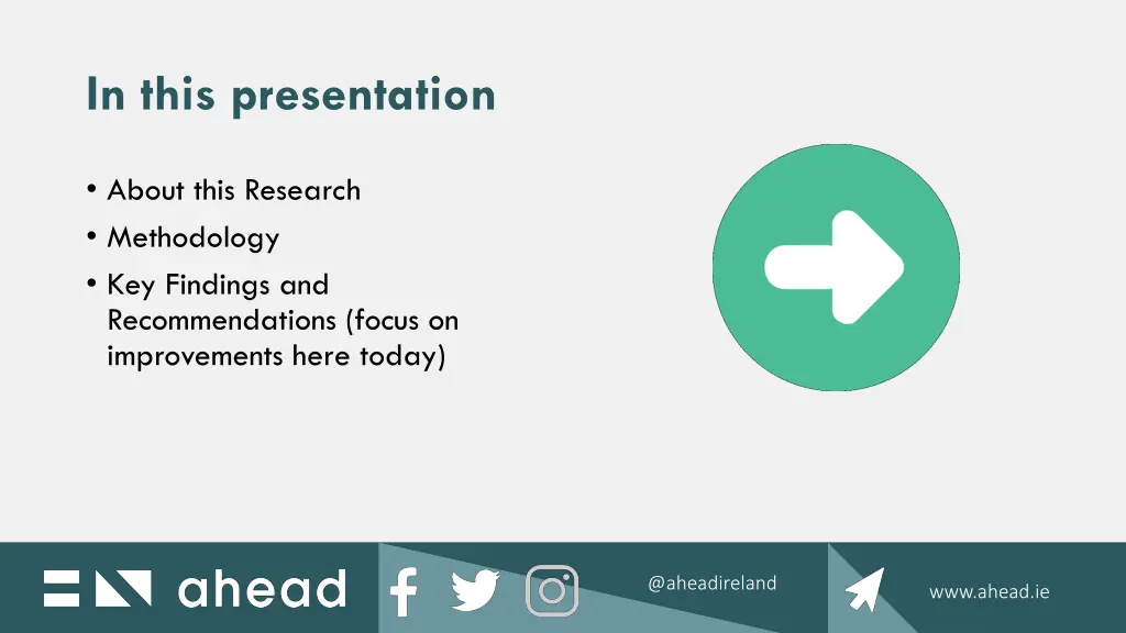 in this presentation