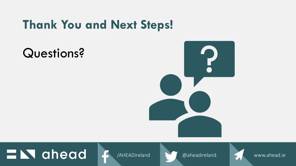 thank you and next steps