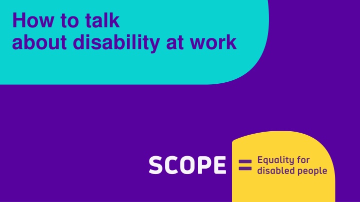 how to talk about disability at work