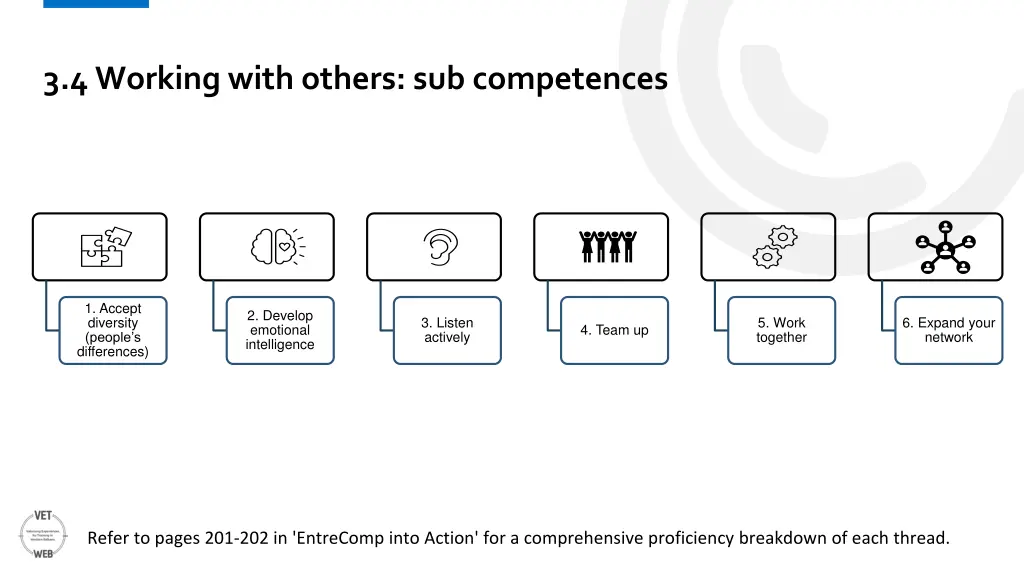 3 4 working with others sub competences