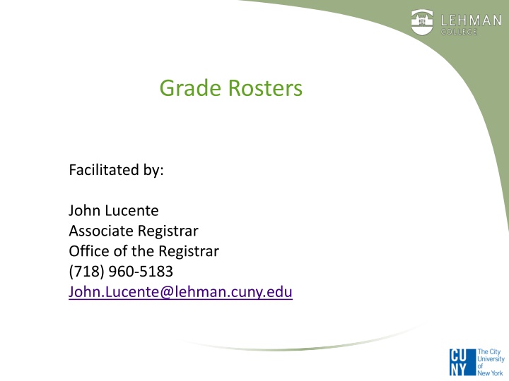 grade rosters