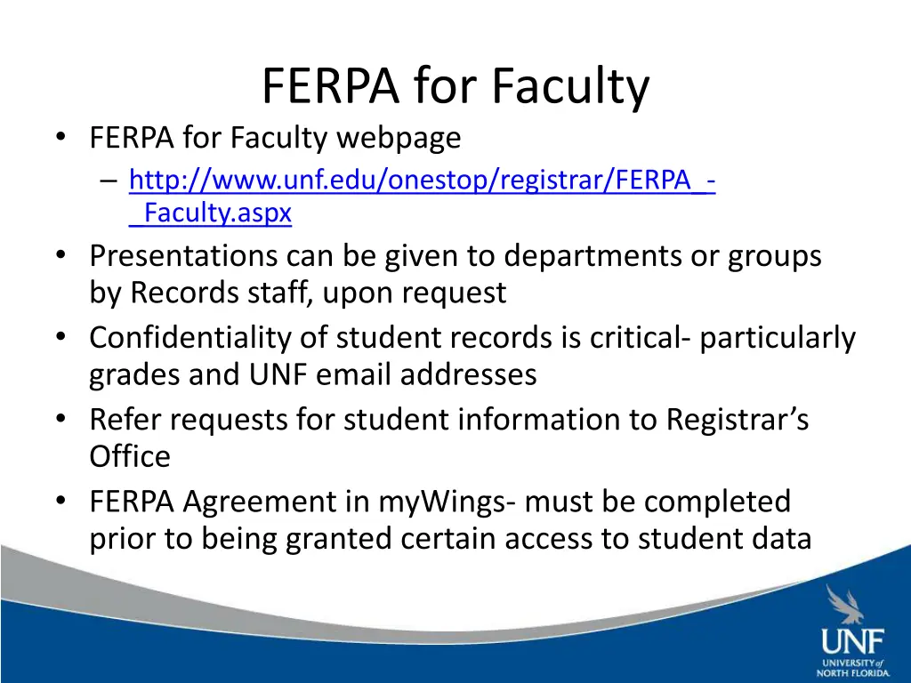 ferpa for faculty