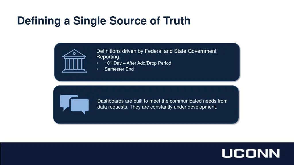 defining a single source of truth