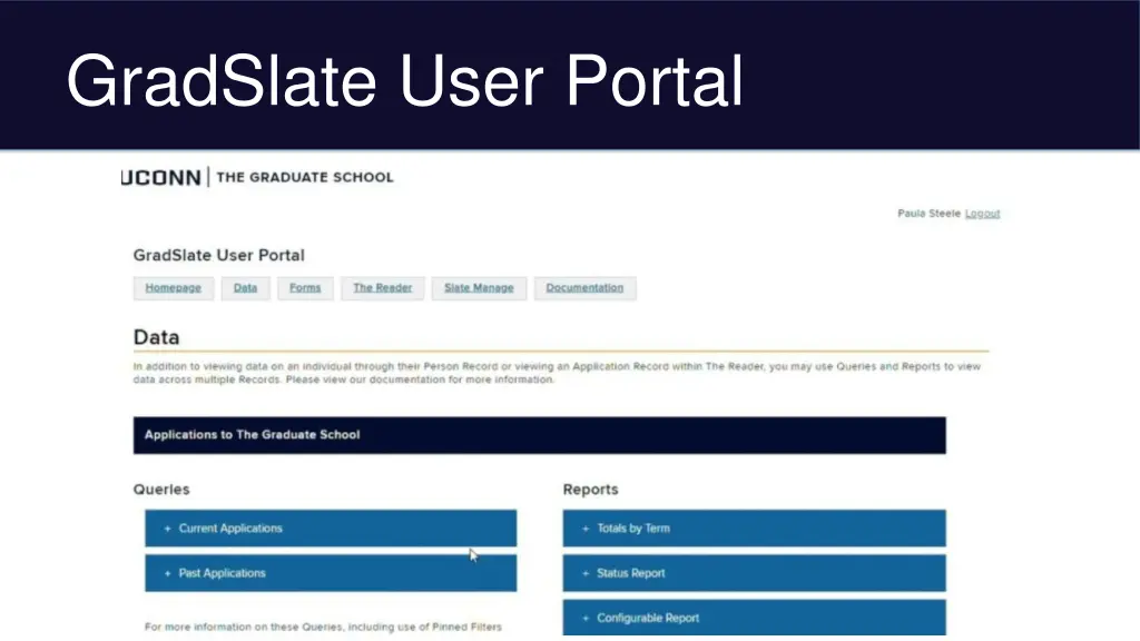 gradslate user portal