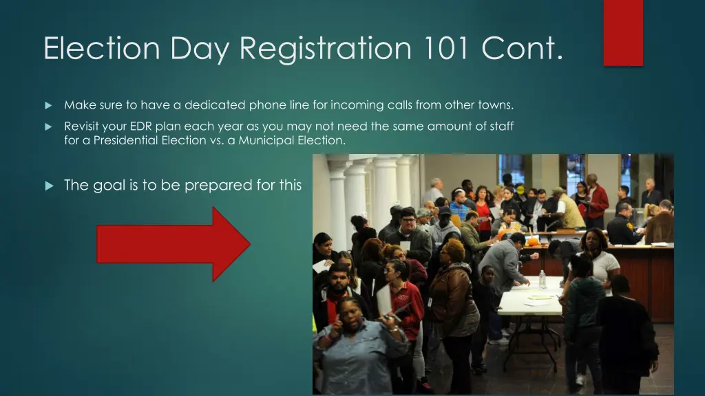 election day registration 101 cont