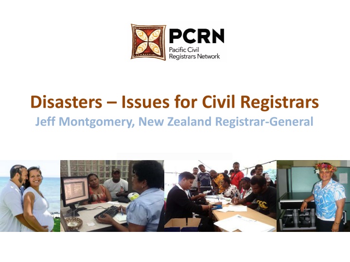 disasters issues for civil registrars jeff