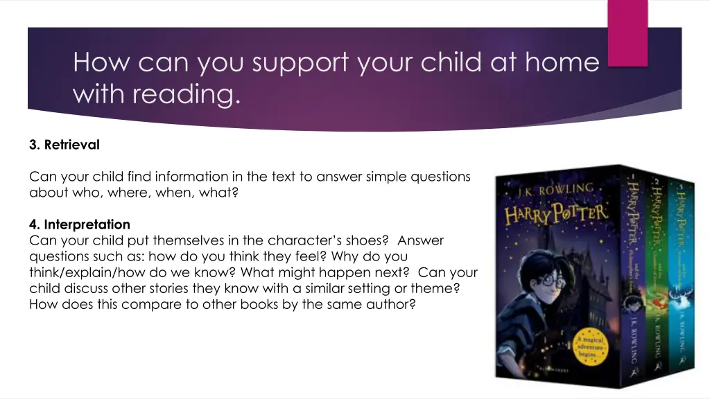 how can you support your child at home with 1
