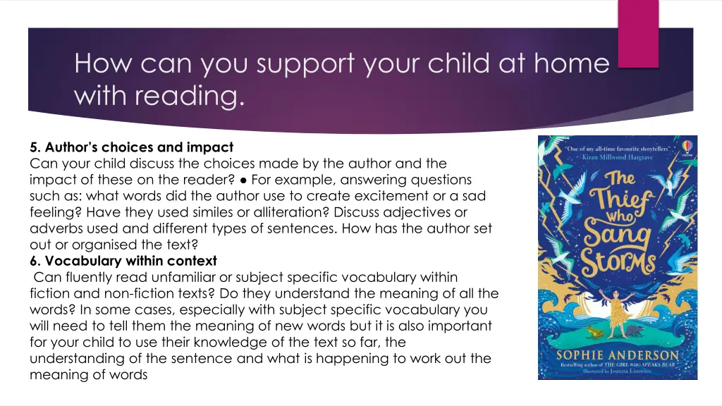 how can you support your child at home with 2