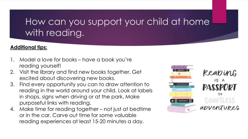 how can you support your child at home with 3