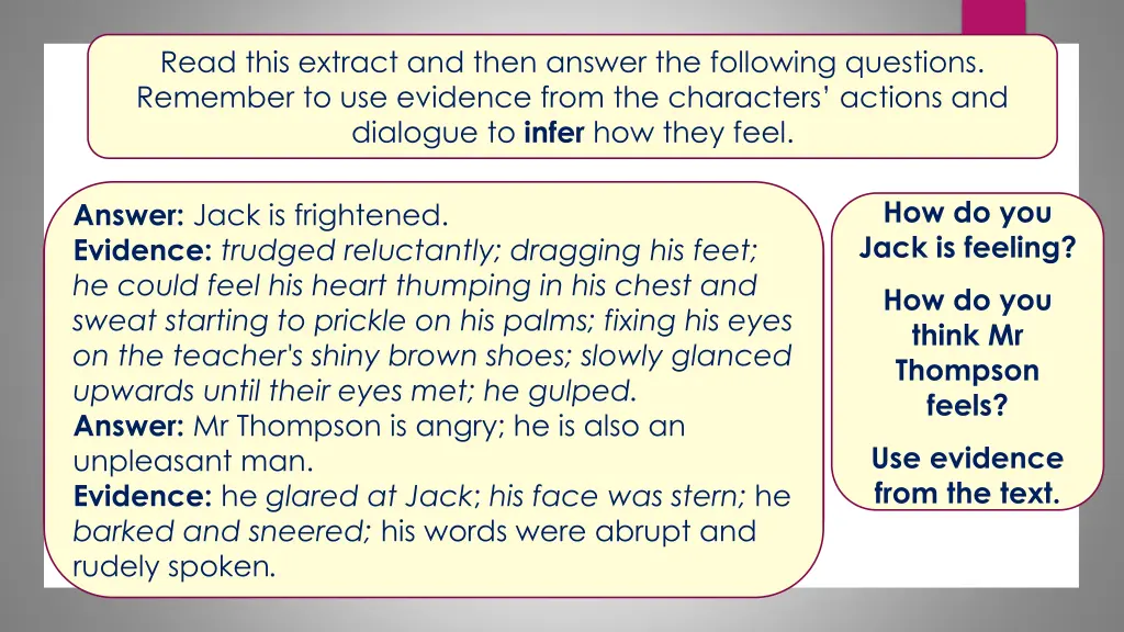 read this extract and then answer the following