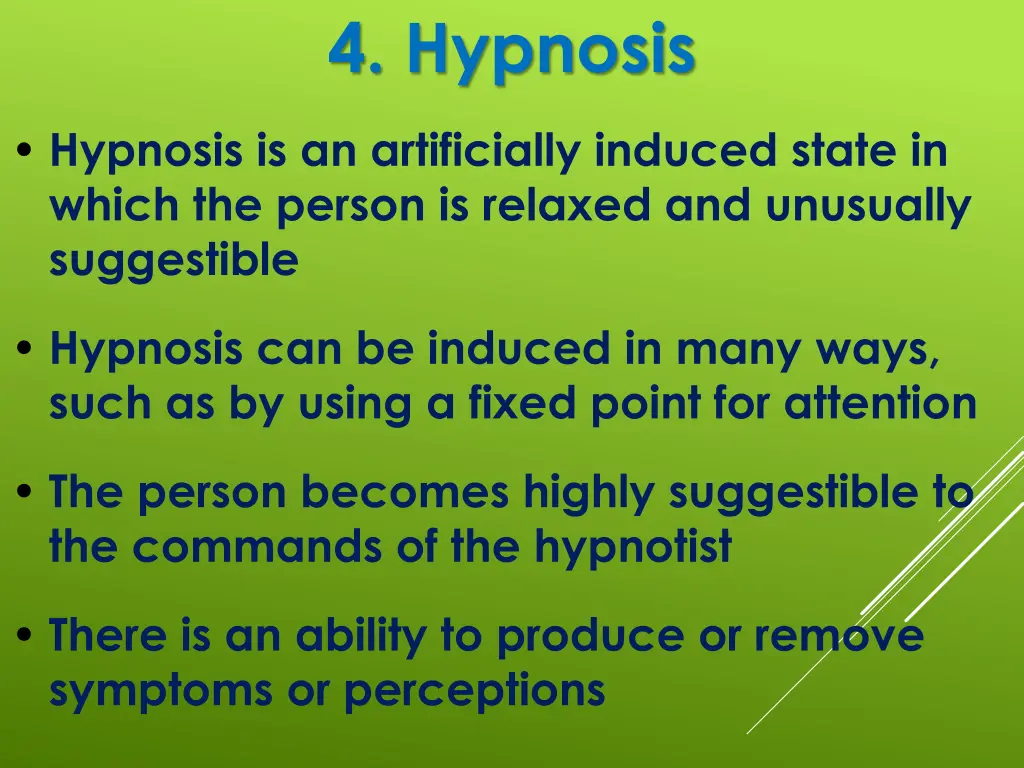 4 hypnosis
