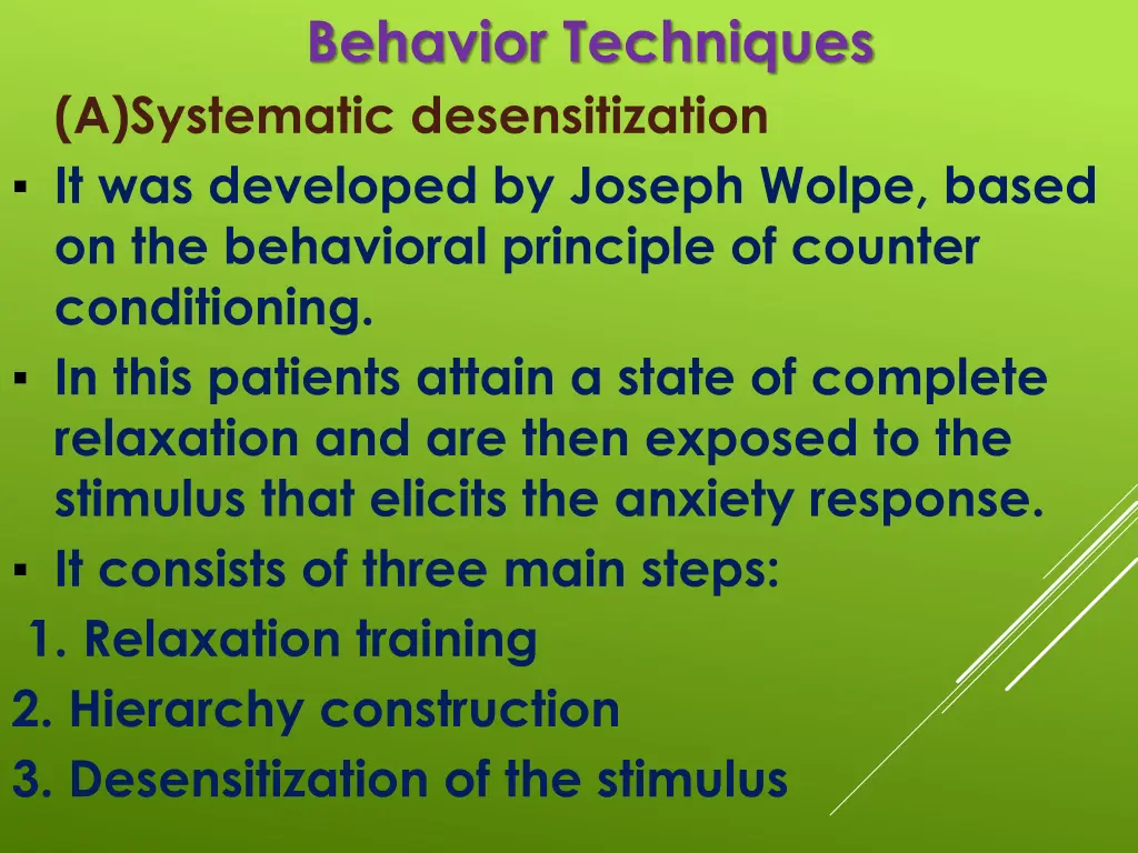 behavior techniques