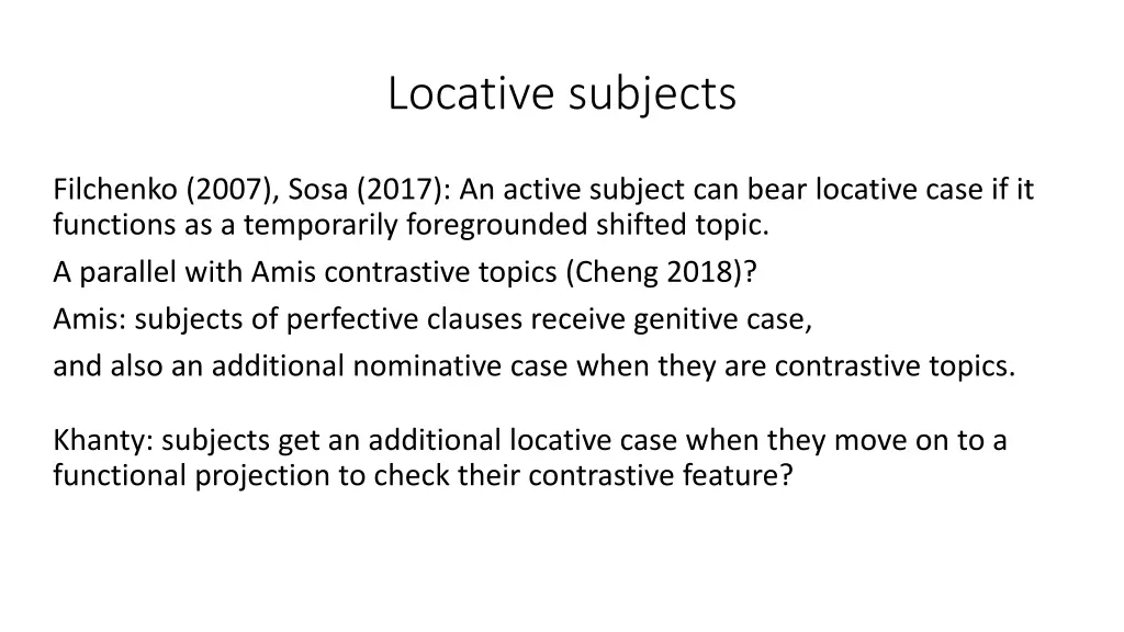 locative subjects