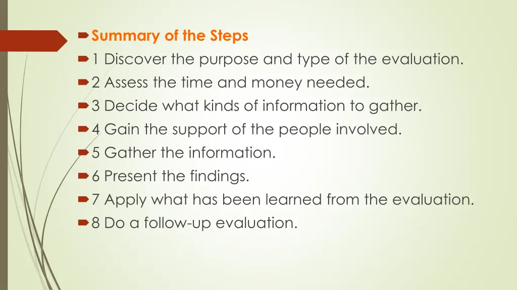 summary of the steps 1 discover the purpose