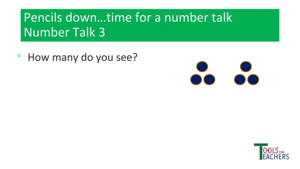 pencils down time for a number talk number talk 10